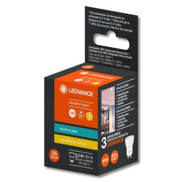 Imagem de 10 lampadas led mini dicroica par11 3w  gu102700k biv osram