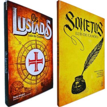 Imagem de 2 Livros Coleção Luís de Camões Luís Vaz de Camões Texto Integral Com Questões de Vestibular Comentadas