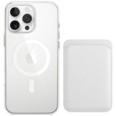 Imagem de Capa Capinha Mag + Carteira Indução Magnética Compatível iPhone 16 Pro
