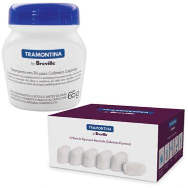 Imagem de Conjunto 6 Elementos e Detergente em Pó Tramontina para Cafeteira Express 65g 69066910-69066900