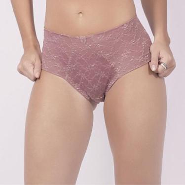 Imagem de Calça Alta Duloren 114807 Laterais Sem Costura, Rose passé, M