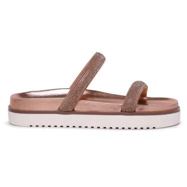 Imagem de Sandália Feminina Dourada Papete Moda Luxo - L.R Linda Ramalho, Dourad