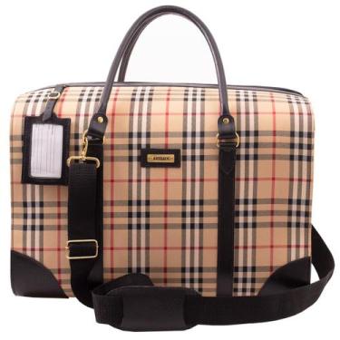 Imagem de Mala de Viagem Tecido com Couro Artlux 9044, Preto