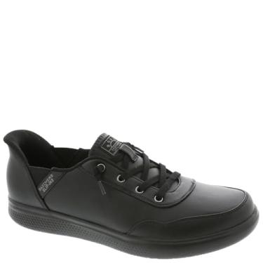 Imagem de Skechers Tênis feminino Hands Free Slip-ins Bobs Skipper-Keep It Classic, Preto/preto, 10 Wide
