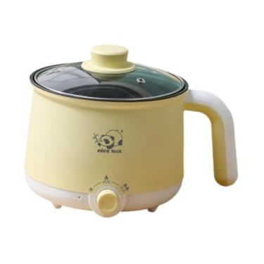 Imagem de ＫＬＫＣＭＳ Panela Elétrica Mini Panela de Viagem Multiuso com Alça Panela Elétrica de Arroz Macarrão Panela para Aveia Bife Mingau Macarrão, sem vaporizador