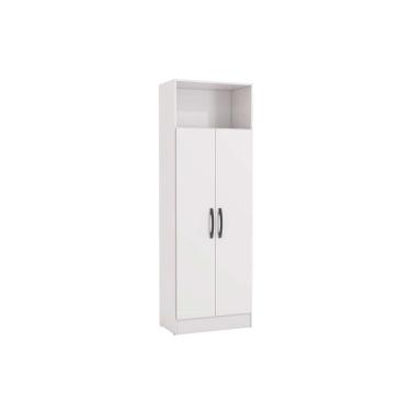 Imagem de Guarda Roupa Casal Multiuso 2 Portas N408 Branco - Kappesberg
