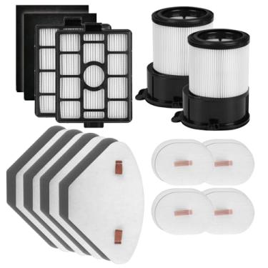 Imagem de Substituição para Shark IP3251, IP3251C, pacote com 2 filtros Hepa de doca autovazios + pacote com 4 conjuntos de filtros pré-motor e 2 pacotes de filtro pós-motor de vácuo portátil + 4 filtros