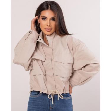 Imagem de JAQUETA SARJA FEMININA CROPPED 90448 M PRETO UNICA-Feminino