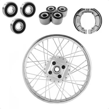 Imagem de Roda Traseira Titan 125 00/08 + Rolamentos/Bucha/Lona