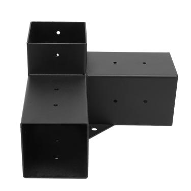 Imagem de Suporte de Gazebo Totalmente Soldado Revestido a pó Galvanizado para Poste de Pérgula, Estrutura Estável, Serviço Pesado, Ampla Aplicabilidade (3 vias)