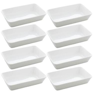 Imagem de 8 Travessas de Porcelana 26x17cm Refratários Restaurante Buf - Lyor