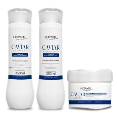 Imagem de Shampoo, Condicionador e Máscara Caviar Reconstrução Absoluta Hidrabel