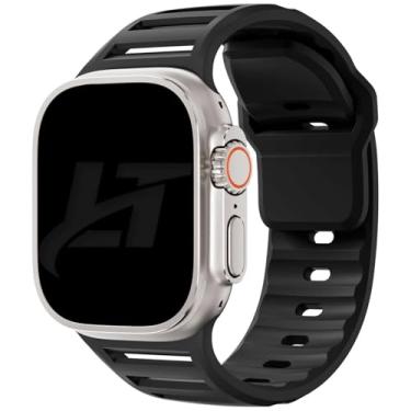 Imagem de Pulseira AirFlow LTimports compativel com Apple Watch Ultra 2 49mm, Watch 46mm S10, Watch 45mm S9/8/7, Watch 44mm S6/5/4/SE, Apple Watch 42mm S3/2/1 (LT-Preto)