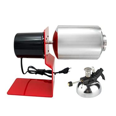 Imagem de Torradeira de café elétrica torradeira de grãos de café de ar quente para casa fogão a gás tipo tambor aquecimento máquina torradeira de secagem de grãos para casa máquina de assar