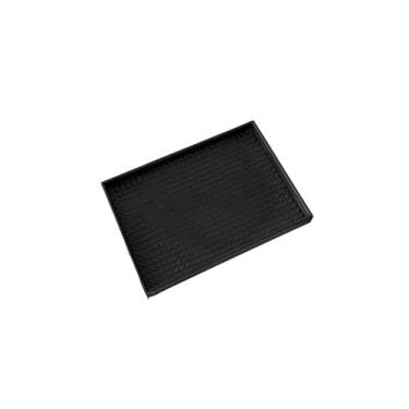 Imagem de Bandeja de serviço Bandeja de madeira preta retangular aromaterapia joias colar bandeja de exibição bandeja de armazenamento de objetos banheiro banho sobremesa bandeja de suco Bandeja decorativa