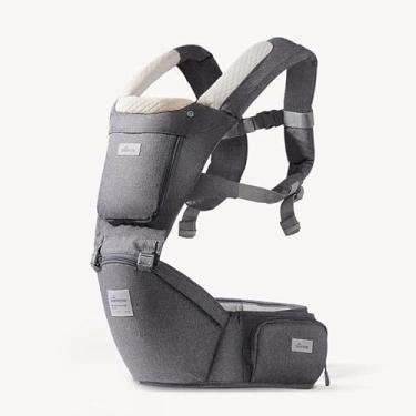 Imagem de Canguru Para Bebe,Alça De Transporte Multifuncional 6 e 1,Canguru Ergonomico Para Bebe,Adequado Para 0-36 Meses (Cinza)