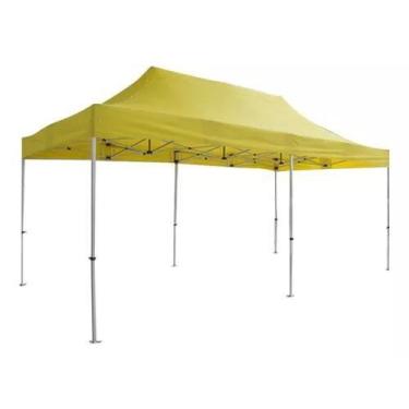 Imagem de Tenda Sanfonada 4,5X3,0 Metros PVC VINILICA - Goiânia Toldos, Amarelo