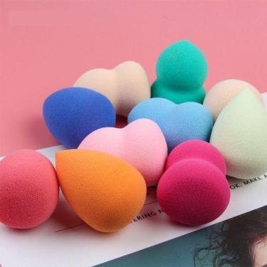 Imagem de Esponja Maquiagem Base Corretivo Pó Anatômica Corpinho 6 Und Alfa.shop