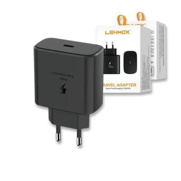 Imagem de Carregador Turbo 45w Para Celular Lehmox USB-C Bivolt 50/60hz - LE-356