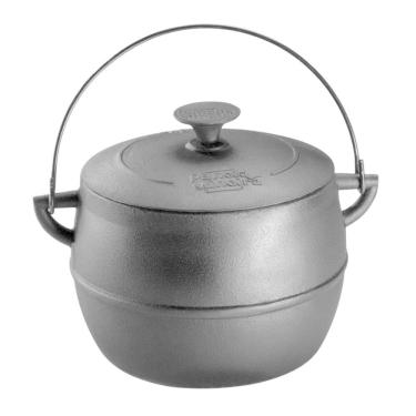 Imagem de Caldeirão Bojudo Com Tampa 14 Cm 2 L Em Ferro Fundido Panela Mineira