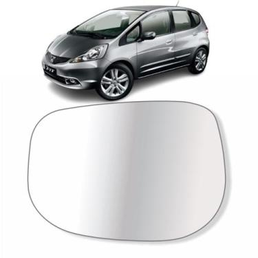 Imagem de Lente Espelho Retrovisor Honda New Fit 09 10 11 12 13 14 - NoBrand, Es