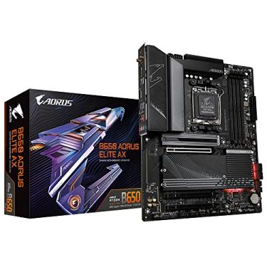 Imagem de Placa Mãe Gigabyte B650 AORUS ELITE AX WiFI (AM5/4xDDR5/HDMI/DP/USB 3.2/M.2)