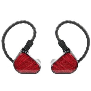 Imagem de TRUTHEAR x Crinacle Zero: Fones de ouvido intra-auriculares vermelhos duplos dinâmicos para jogos, fones de ouvido HiFi com fio