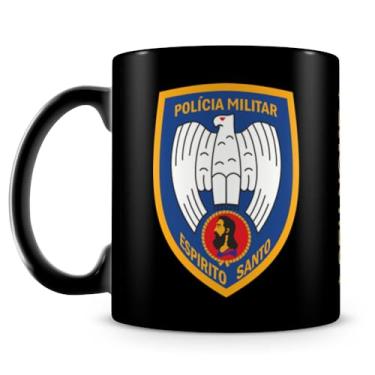 Imagem de Caneca Polícia Militar de Espírito Santo 100% Preta (Com Nome)
