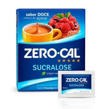 Imagem de Adoçante sachê sucralose em pó 50sachê 800mg Zero cal