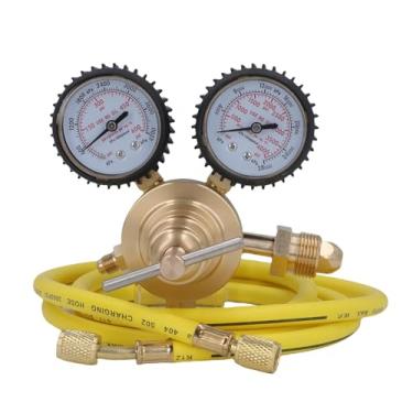 Imagem de Zhjvihx Regulador de Nitrogênio 0-600 Psi, CGA580 Equipamento de Entrada de Entrada de Entrada de Mangueiros de Conexão de Entrada de Latão, 1/4 Em Conexão Masculina Regulador de Gás