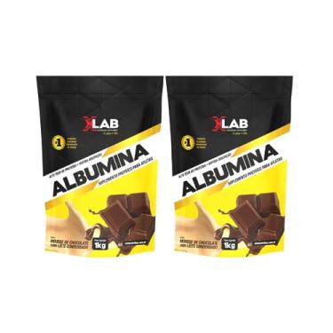 Imagem de Kit 2 Albumina - 1000G Chocolate com Leite Condensado - XLab, Xlab, 1000 G