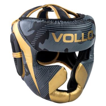 Imagem de Protetor de Cabeça Capacete Fechado Boxe Muay Thai Kickboxing PU Vollo