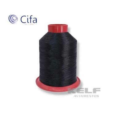 Imagem de Fio Linha 40 100% Poliamida 80g Costura De Estofados Cifa Cor Preto 00