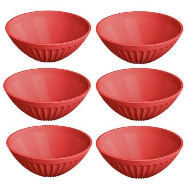 Imagem de Conjunto C/ 6 Tigelas Cumbucas Bowl 400ml P/ Frutas Saladas Refeições 