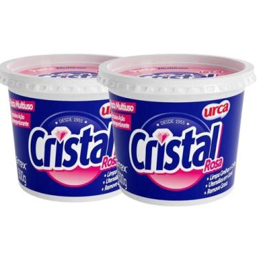 Imagem de 2 Pasta Limpeza Cristal Rosa Urca Multiuso 500g