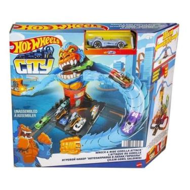 Imagem de Pista Hot Wheels City Gorila Posto Gasolina HDR27 Mattel
