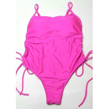 Imagem de Maiô body com bojo ajuste franzido lateral alças ajustáveis - Tropican