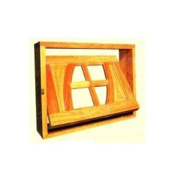 Imagem de Vitrô Pivotante Reto Putiri - Madeira Maciça - Angelim - no-brand, 50c