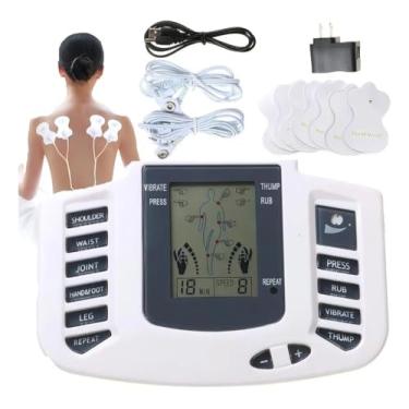 Imagem de Aparelho Massageador Eletroestimulador Digital Portátil – Fisioterapia Com Eletrodos, Alívio De Dores, 8 Modos + 10 Intensidades