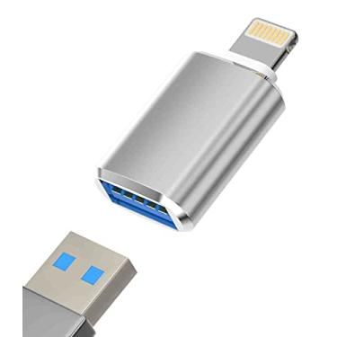 Imagem de Adaptador OTG compatível com iPhone Lightning macho para USB fêmea sincronização de dados 13 11 12pro max Mini Xr X xs 8 7 se Plus para iPad Air, câmera, leitor de cartão, pen drive USB 3.0, mouse