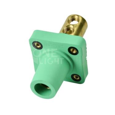 Imagem de Conector Cam Lock Femea Painel Verde 400A 600V - OneLight