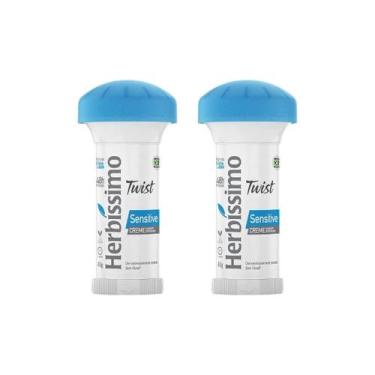 Imagem de Desodorante Herbissimo Stick Creme Sensitive 45G - Kit C/2Un - Herbíss