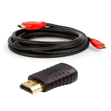 Imagem de Cabo HDMI para Mini HDMI + Adaptador - 15 Metros - CIRILO CABOS