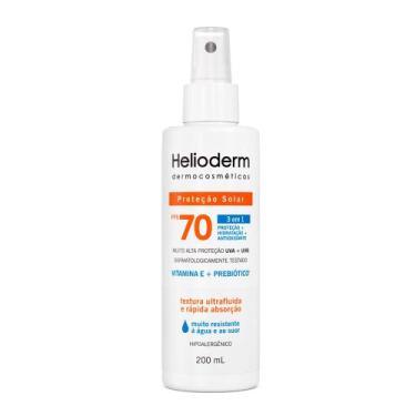 Imagem de Protetor Solar Helioderm 3 em 1 FPS 70 Spray 200ml