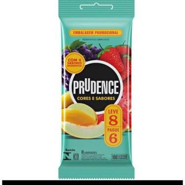 Imagem de Camisinha Preservativo Prudence Mix Sabores Leve 8 Unidades