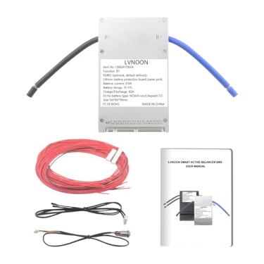 Imagem de LVNOON LB06A Smart Active Balancer BMS - Placa de proteção de bateria de lítio para sistema de gestão de bateria de iões de lítio NCM LFP LiFePo4 7S a 24S 60A 80A 100A 120A 150A 24V a 84V com