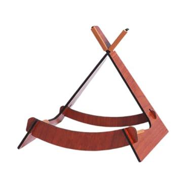 Imagem de Kokiya Suporte de madeira para violão, suporte prático e resistente para violino, estrutura XL, para violino, para violão clássico acústico, Cor de Madeira Clara