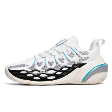 Imagem de Bolognifi Tênis de basquete juvenil esportivos quadra escolares Liga corrida Treinamento rua para atividades ao ar livre Equipamento de basquetebol(Beige,39 BR)