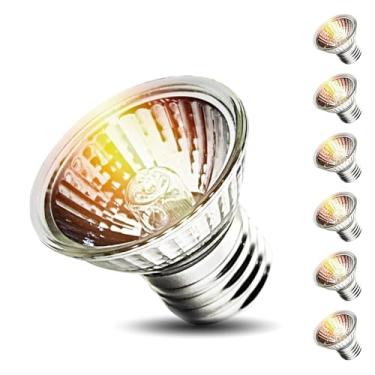 Imagem de KOHEOPT Lâmpadas UVA UVB de 75 W, pacote com 6 lâmpadas de calor de tartaruga leve para répteis e tanques anfíbios, terrários e gaiolas, compatível com lâmpada térmica de répteis E26, funciona com