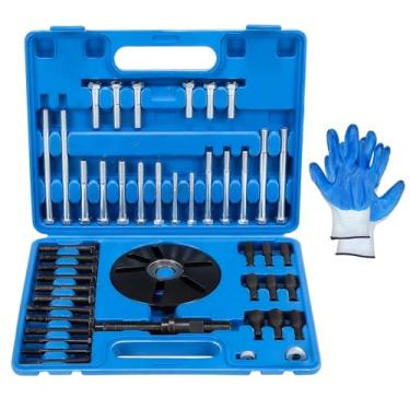 Imagem de GEARCESS Kit de ferramentas de remoção e instalação de extrator de balanceador harmônico Removedor de volante Conjunto de tração de volante